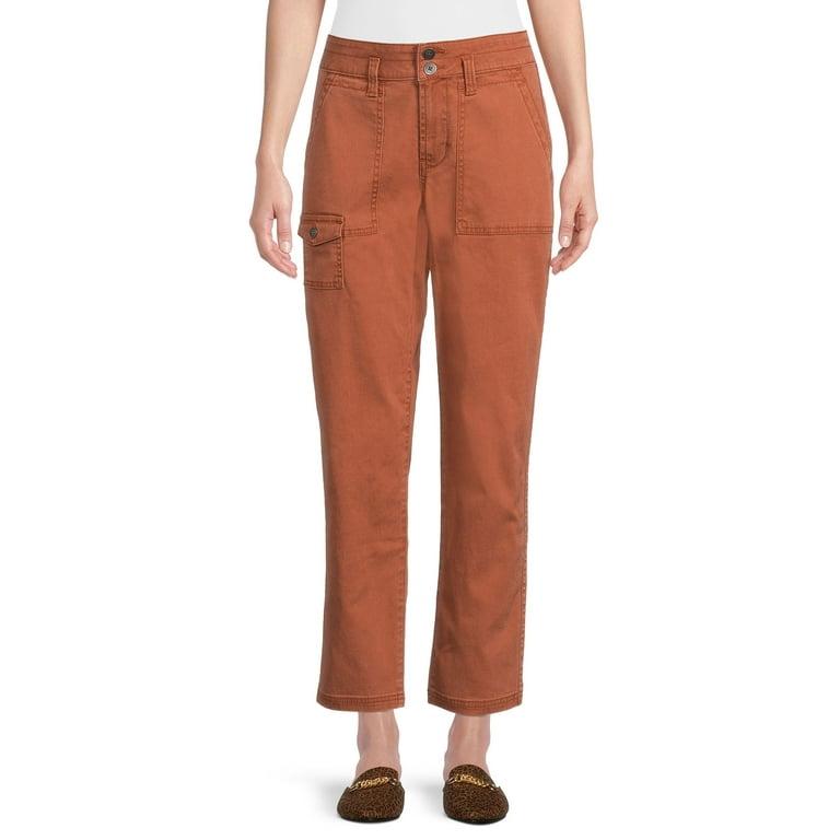 Ladie’s  twill stretch  5 pocket cargo long pant